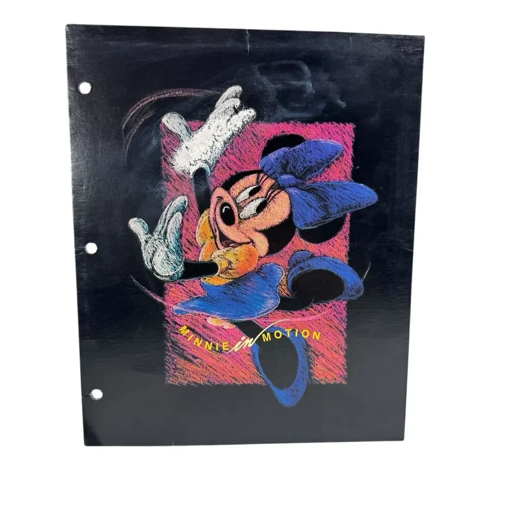 Vintage 90’s Disney Minnie Mouse in Motion Mickey Unlimited School Folder